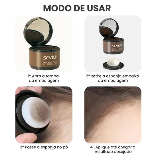 Tinta de Cabelo em Pó Cobre Todos os Fios Brancos - Sevích® (Compre 1, Leve 2)