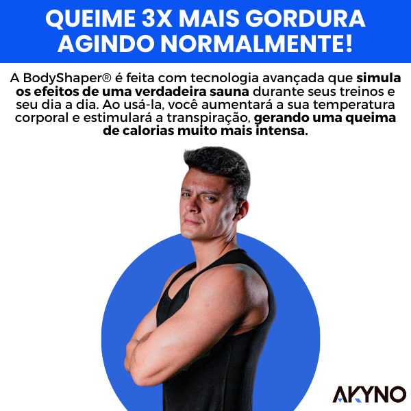 Camisa de Compressão BodyShaper™ | Efeito Sauna (COMPRE 1 LEVE 2)