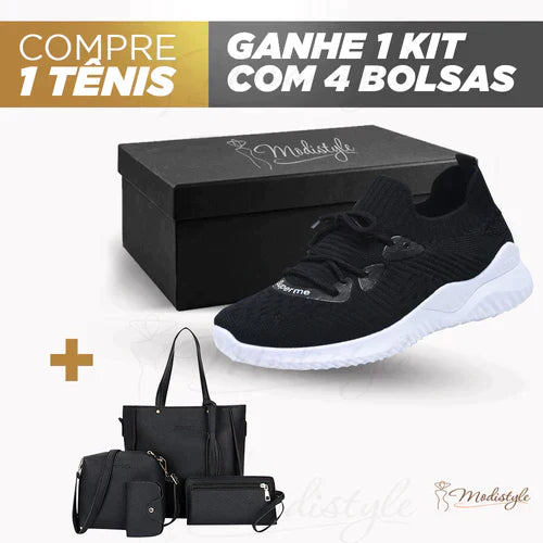 Tênis Ortopédico Running + Conjunto de Bolsas